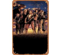 Cartel de la película Young Guns II de 1990, letrero de metal novedoso, decoración de pared retro para el hogar, calle, puerta, bares, restaurantes, cafeterías, tiendas, pubs, regalo de 12 x 8