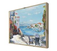 Cartel de Madera con Luz Leds Ciudad con Playa