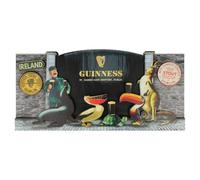 Cartel de madera Guinness - Puerta de San Jamses 3D y diseño clásico de animales del zoológico Guinness (30 cm x 15 cm)