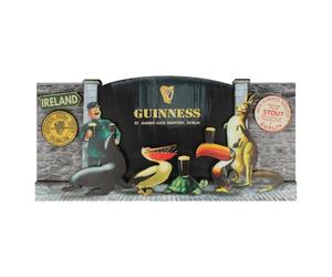 Cartel de madera Guinness - Puerta de San Jamses 3D y diseño clásico de animales del zoológico Guinness (30 cm x 15 cm)