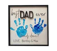 Cartel de madera para el Día del Padre, diseño exclusivo para padres y hijos, grabado a mano, regalo personal para papá