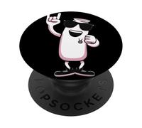Cartel de Mano Cool Battery con Forma de Mascota Rock, diseño de Punk Energy, Metal PopSockets PopGrip Adhesivo
