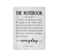 Cartel De Metal Cita De El Diario De Noa Vendimia Chapas Metalicas No Es Fácil De Deformar Letrero Metálico para Hotel Aseo Club 20X30Cm