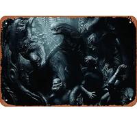 Cartel de metal con diseño de Alien Covenant en 4 K, 20,3 x 30,5 cm, decoración de pared retro vintage