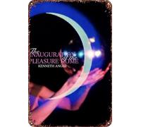 Cartel de metal con diseño de cúpula de la película The Inauguration of the Pleasure Dome para decoración de sala de estar, cafetería, letrero decorativo para pared, 12 x 8 pulgadas