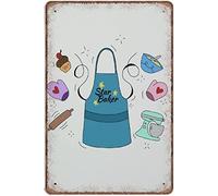 Cartel de metal con diseño de estrellas con texto en inglés "Great British Bake Off" Gbbo para decorar la pared del hogar, grupo, porche, vestíbulo, vestíbulo, 20,3 x 30,5 cm