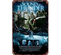 Cartel de metal con texto en inglés "A Sound of Thunder Movie" para decoración de sala de estar, cafetería, letrero decorativo para pared, 30,5 x 20,3 cm
