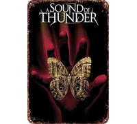 Cartel de metal con texto en inglés "A Sound of Thunder Movie" para decoración de sala de estar, cafetería, letrero decorativo para pared, 30,5 x 20,3 cm