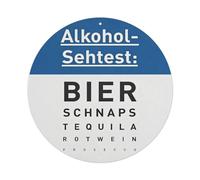 Cartel de metal con texto en inglés "Alcohol Sight Test Beer Schnapps Tequila Tinto Wine Prosecco" vintage para jardín, dormitorio, cafetería, bar, hombre, cueva, hogar, decoración de pared, póster de