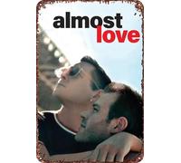 Cartel de metal con texto en inglés "Almost Love" para decoración de sala de estar, cafetería, letrero decorativo para pared, 30,5 x 20,3 cm
