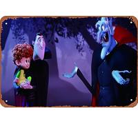 Cartel de metal con texto en inglés "Hotel Transilvania 3 4k" (20,32 x 30,48 cm), decoración de pared retro vintage