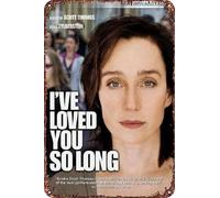 Cartel de metal con texto en inglés «I've Loved You So Long» para decoración de pared de sala de estar, cafetería, 12 x 8 pulgadas