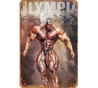 Cartel de metal con texto en inglés "Mr Olympia The Stomp" de Jay Cutler con texto en inglés "Mr Olympia The Stomp" (20,3 x 30