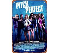 Cartel de metal con texto en inglés "Pitch Perfect Movie (2012), 20,32 cm x 30,48 cm, decoración de pared retro vintage
