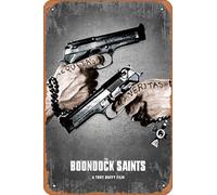 Cartel de metal con texto en inglés "The Boondock Saints" (30,5 x 20,3 cm)