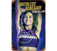 Cartel de metal con texto en inglés "The Pom Pom Murders 2020" para decoración de pared retro vintage de 8 x 12 pulgadas