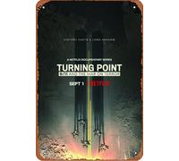 Cartel de metal con texto en inglés «Turning Point: 9/11 and the War on Terror TV Series Poster Metal Tin Metal Retro Wall Decor for Home,Street,Gate,Bars,Club,Restaurantes,Cafeterías,Tienda,Pubs Sign