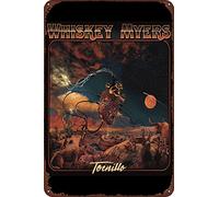 Cartel de metal de 20,3 x 30,5 cm, diseño de Whiskey Myers Tornillo, póster personalizado para decoración de pared