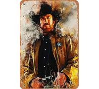 Cartel de metal de Chuck Norris estilo retro vintage para bar, pub, cueva, decoración de pared, 20,3 x 30,5 cm