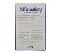 Cartel de metal de estaño, regalo para decoración de habitación, álbum de música estética, arte de pared Taylor, 8 x 12 pulgadas