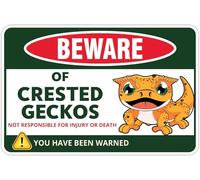 Cartel De Metal Juguete para Tanque De Gecko Crestado, Plato De Comida Y Otros Artículos Divertido Letrero Metálico Exquisita Y Hermosa Chapas Metalicas para Cocina Hogar Taberna 20X30Cm