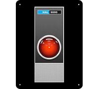 Cartel de metal para HAL 9000 de 2001, reproducción de la odisea espacial de 2001, 20 x 30 cm