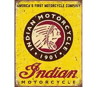 Cartel de metal para la primera empresa americana de la India