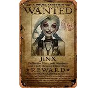 Cartel de metal - Póster de lata de recompensa Jinx de 30,5 x 20,3 cm
