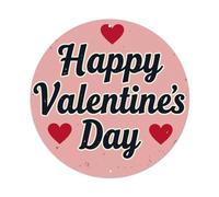 Cartel de metal redondo con diseño de corazones para el día de San Valentín, estilo retro, para bar, hogar, cueva de hombre, cocina, lavandería, decoración de pared, regalo, 20 x 20 cm