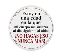 Cartel de metal redondo vintage con texto en inglés "I Am At An Age" para decoración de pared, hogar, bar, garaje, granja, cafetería, decoración de pared de 8 x 8 pulgadas