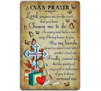 Cartel de metal retro con texto en inglés "Cna'S Prayer", para decoración de pared, diseño de aparcamiento, estilo shabby chic, regalo adecuado de 8 x 12 pulgadas, pósteres e impresiones