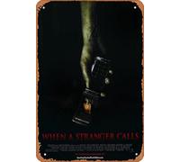 Cartel de metal retro con texto en inglés "When a Stranger Calls 2006" para decoración de pared, 30,5 x 20,3 cm, aspecto vintage