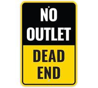 Cartel De Metal Sin Salida, Callejón Sin Salida Vendimia Letrero De Metal Divertido Letrero Metálico para Hotel Club Pared 20X30Cm
