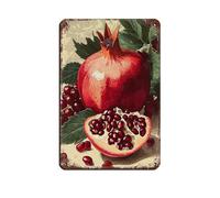 Cartel de metal vintage con diseño de granada libanesa para decoración de pared, bar, bar, decoración de pared, retro, 20 x 30 cm