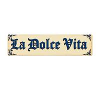 Cartel de metal vintage con diseño de guión de The Sweet Life, para decoración de pared, para el hogar, bar, jardín, 10,2 x 40,6 cm