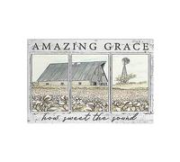 Cartel de metal vintage de 8 x 12 pulgadas con texto en inglés "Amazing Grace How Sweet The Soundgift For Best Friend" para el Día de la Madre, Día del Padre, cumpleaños, póster decorativo para pared