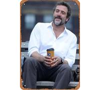 Cartel de metal vintage de Jeffrey Dean Morgan para decoración de pared del hogar, bar, cafetería, 30,5 x 20,3 cm
