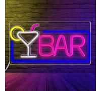 Cartel de neón LED para bar, bar, bar, neón, bar, neón, cerveza, letrero de neón para bar, pub, decoración de pared
