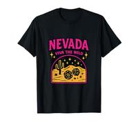 Cartel de neón Nevada Viva The Wild para Dados en Las Vegas Camiseta