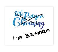 Cartel de pared con texto en inglés"I'm Batman Not Prince Charming, Batman Print, I'm Batman, Baby Nursery Wall Decor Kids Bedroom Decor, Kids Poster Quote Artwork, Baby Boy Nursery, 08x10