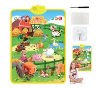 Cartel De Pared Del Alfabeto Electrónico,Juguetes Interactivos Electrónicos Para Niños Pequeños | Póster De Cuero Para Niños A partir de 3 Años