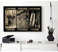 Cartel de peluquería It'S My Life It'S My Passion It'S For Me - Cartel vintage de peluquería de 30,5 x 40,6 cm