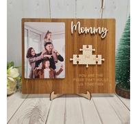 Cartel de rompecabezas personalizado para mamá, rompecabezas familiar con nombres, eres la pieza que nos mantiene juntos, marco de fotos personalizado, día del padre, día de la madre, cumpleaños o
