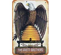 Cartel de The Avett Brothers 2014 con diseño de Salt Lake City, UT, Red Butte Garden Retro Metal Tin Vintage Sign 30,5 x 20,3 cm