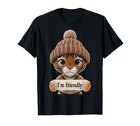 Cartel de Tigre sosteniendo Soy Amigo Camiseta