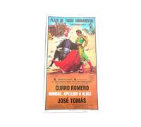 Cartel de toros con un nombre personalizable - Cartel taurino Curro R. / José Tomás