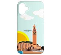 Cartel de Viaje de Casablanca Marruecos Carcasa para iPhone 16 Plus