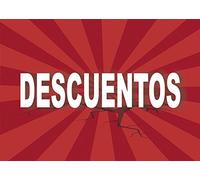 Cartel Descuentos | Varias Medidas 35 cm x 25 cm | Cartel publicitario Descuentos | Cartel Oferta Descuentos | Cartel Oportunidad Descuentos |