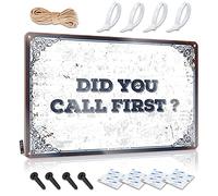 Cartel divertido con texto en inglés "Did You Call First" para habitación y dormitorio (30 x 40 cm)