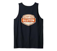 Cartel Divertido con Texto en inglés «Do Not Feed The Gluten Intollerance» Camiseta sin Mangas